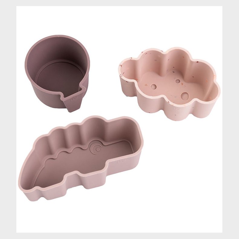 Done By Deer Silikoneforme - 3-pak - Happy Clouds - Powder