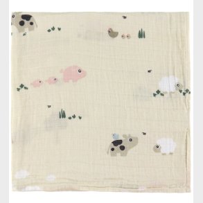 Done By Deer Babysvb - Musselin - 120x120 cm - Tiny Farm - Sand