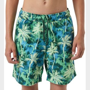 Bjrn Borg Badeshorts - Print - Grn/Bl m. Palmer