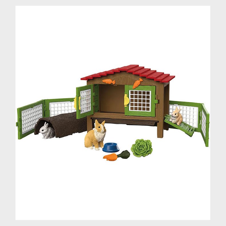 Schleich Farm World - Kaninbur med 3 Kaniner - 42728