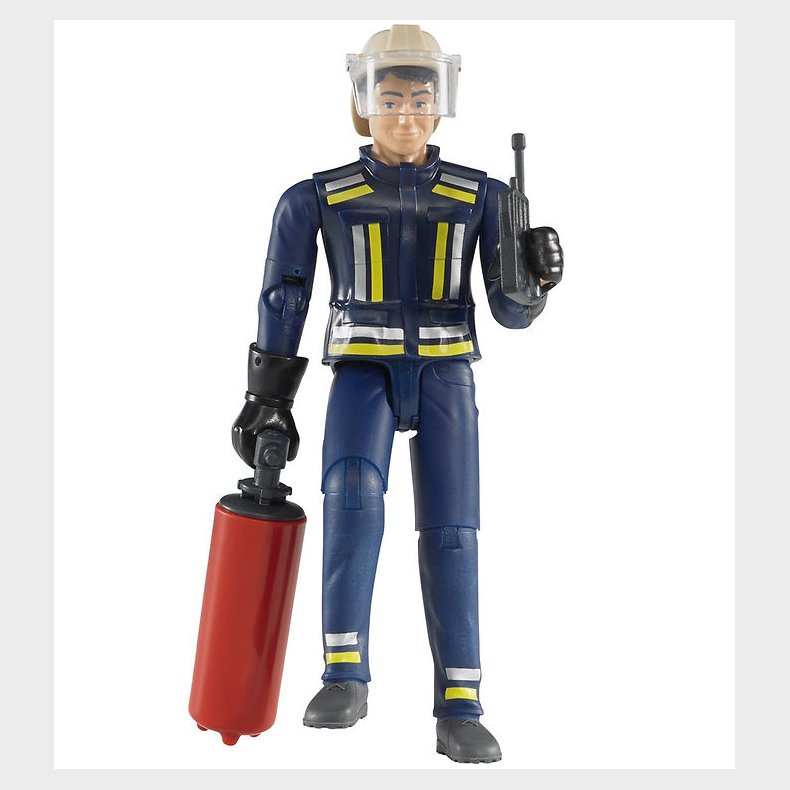 Bruder Figur - bworld - Brandmand m. Hjelm, Handsker Og Tilbehr
