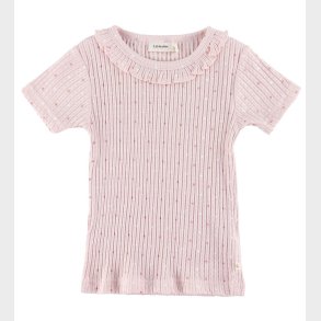 Lil' Atelier T-shirt - Rib - NmfHulla - Peach Blush