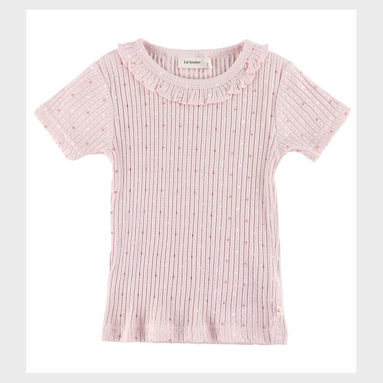 Lil' Atelier T-shirt - Rib - NmfHulla - Peach Blush