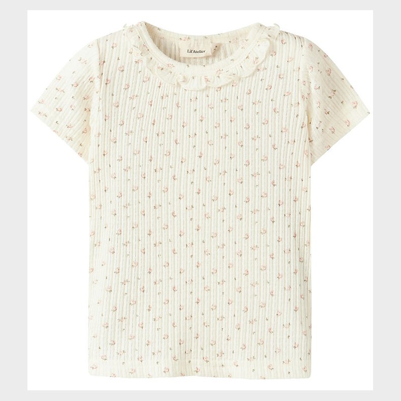 Lil' Atelier T-shirt - Rib - NmfHulla - Coconut Milk