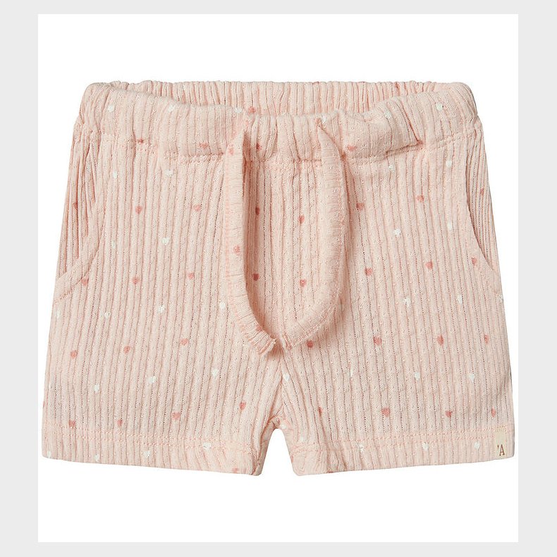 Lil' Atelier Shorts - Rib - NbfHulla - Peach Blush