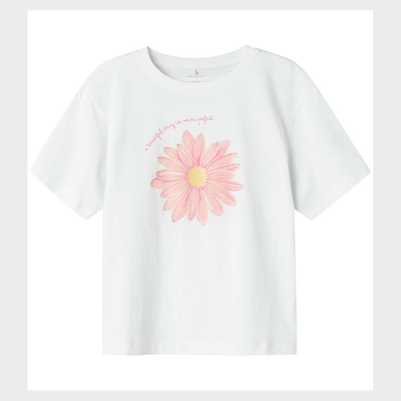 Name It T-shirt - NkfHelka - Lucent White