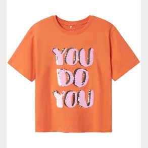 Name It T-shirt - NkfHelka - Fresh Salmon