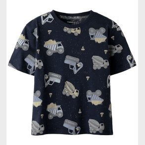 Name It T-shirt - NmmHector - Navy Blazer m. Print