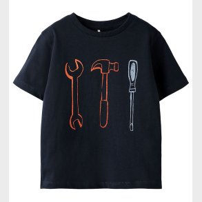 Name It T-shirt - NmmHuxi - Navy Blazer m. Print