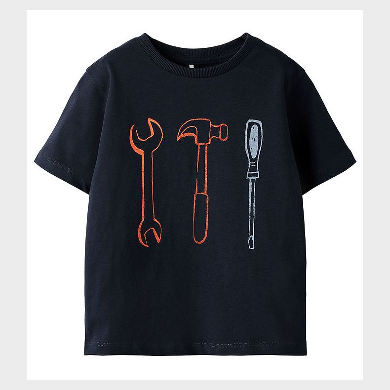 Name It T-shirt - NmmHuxi - Navy Blazer m. Print