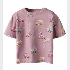 Name It T-shirt - NmfHelga - Elderberry m. Print