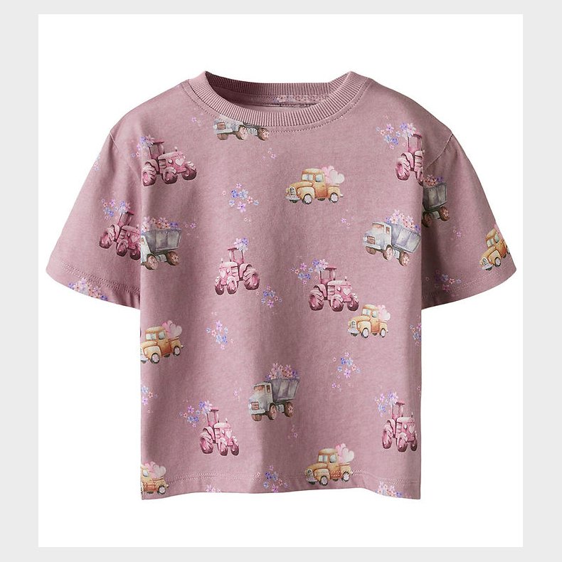 Name It T-shirt - NmfHelga - Elderberry m. Print