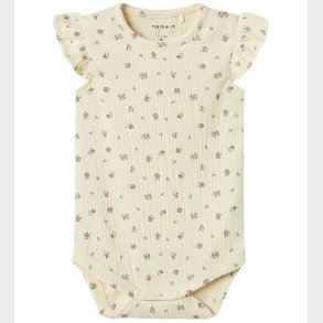 Name It Body u/ - NbfJannis - Bleached Sand m. Blomster