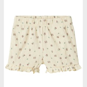 Name It Shorts - NbfJannis - Bleached Sand m. Blomster