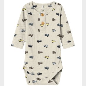 Name It Body l/ - Rib - NbmHukab - Peyote Melange m. Biler