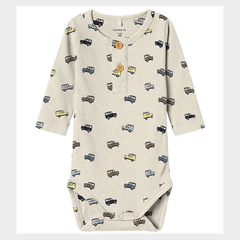 Name It Body l/ - Rib - NbmHukab - Peyote Melange m. Biler
