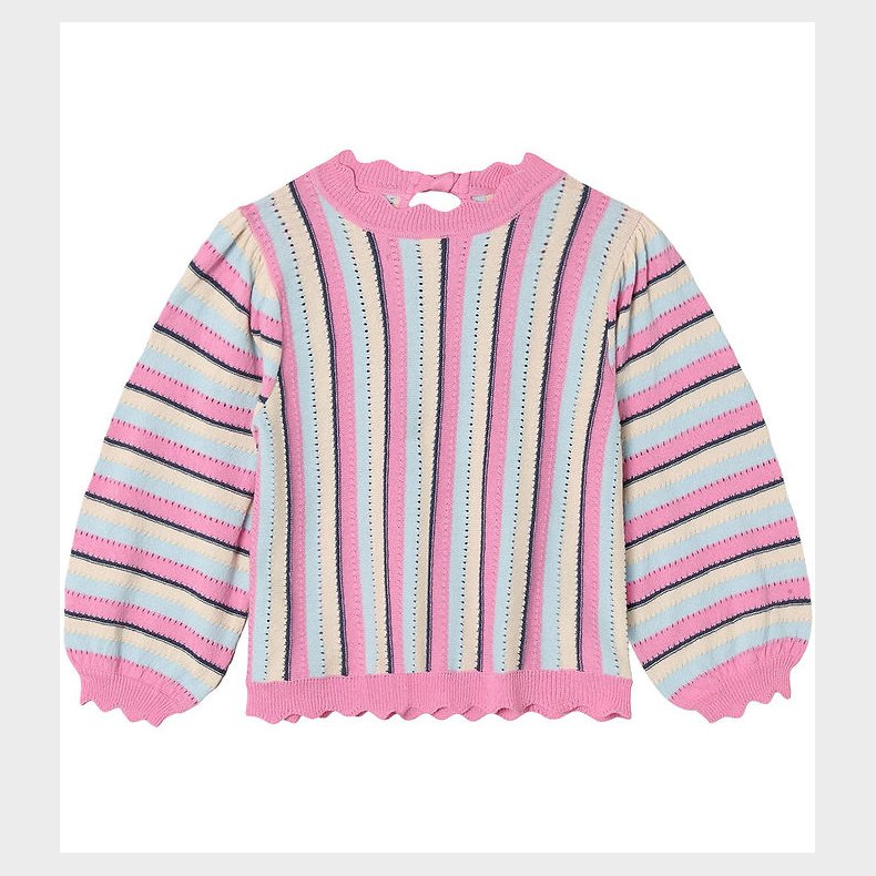 Fliink Bluse - Strik - Bowie Stripe - Sandshell Multi