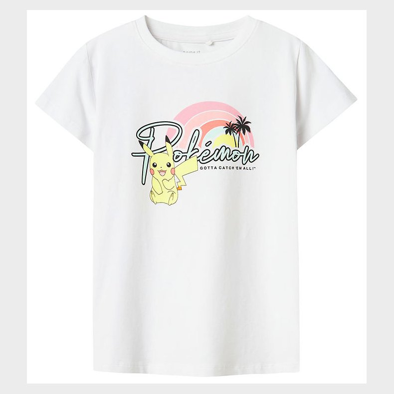 Name It T-shirt - NkfMora - Pokmon - Bright White