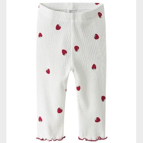 Name It Leggings - Rib - NbfJillie - Bright White m. Jordbr