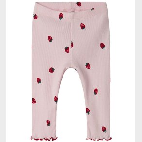 Name It Leggings - Rib - NbfJillie - Ballerina m. Jordbr