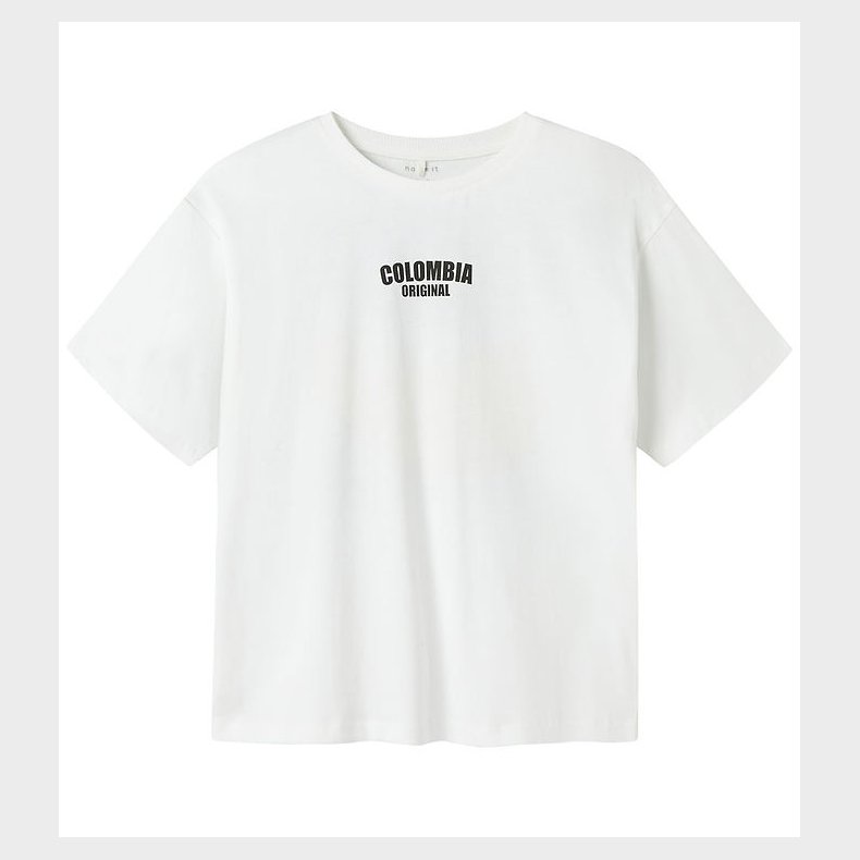 Name It T-shirt - NkmJacob - Bright White/Milky Blue