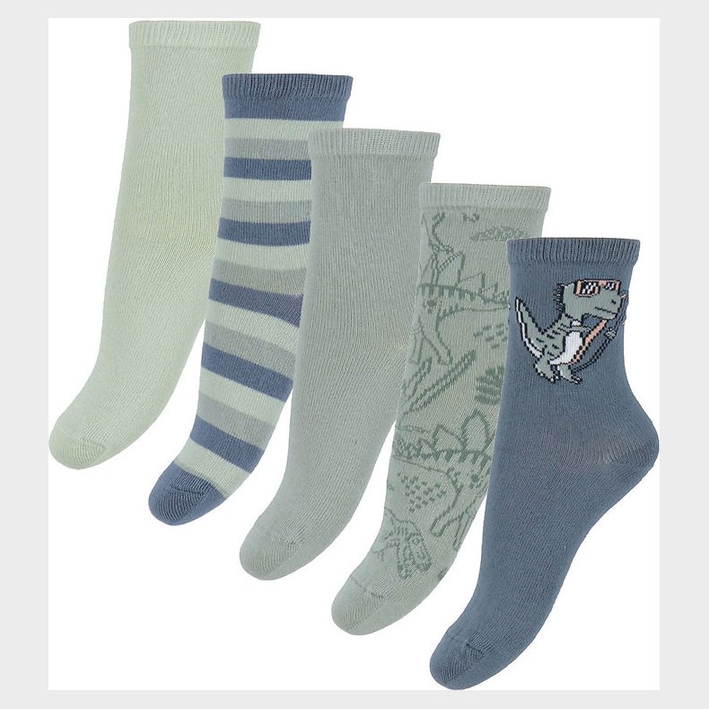 Name It Strmper - 5-Pak - NmmVagn - Blue Mirage