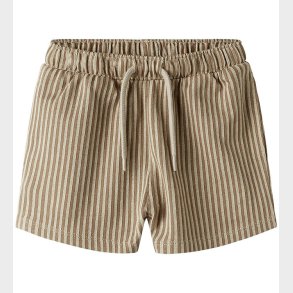 Name It Shorts - Striped - NmmHaris - Irish Cream