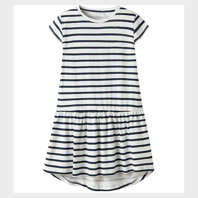 Name It Kjole - Striped - NkfVigga - Bright White/Stripe