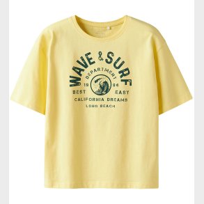 Name It T-shirt - NkmVictor - Lemon Meringue/Wave Surf