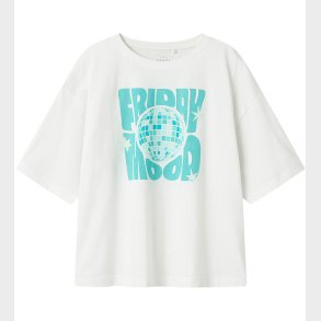 Name It T-shirt - NkfVeen - Bright White/Disco