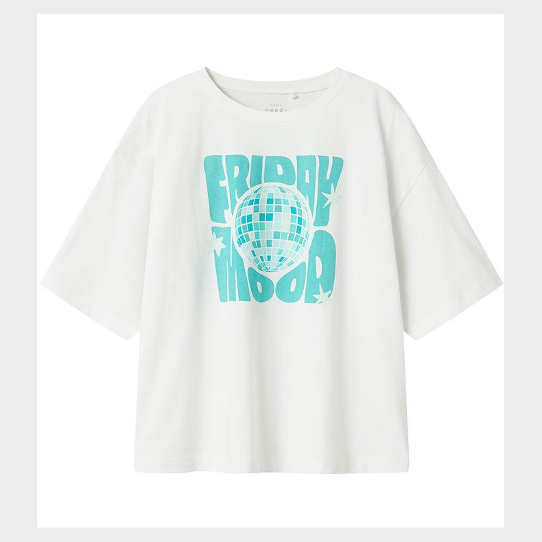 Name It T-shirt - NkfVeen - Bright White/Disco