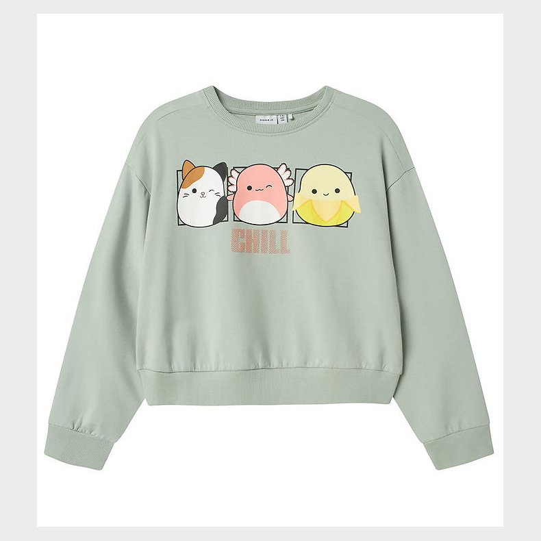 Name It Sweatshirt - NkfMomira - Squishmallows - Aqua Gray