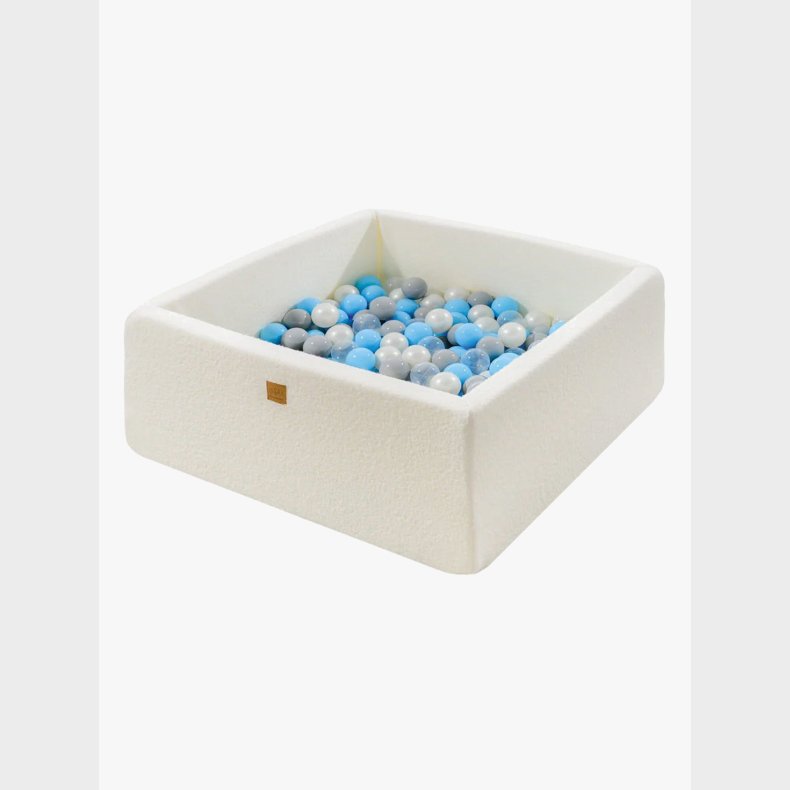 MeowBaby Boucle Square Boldbassin, Baby Blue/Grey/White Pearl/Transparent