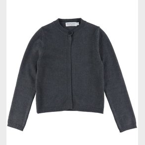 Hound Cardigan - Strik - One Button - Dark Grey Melang