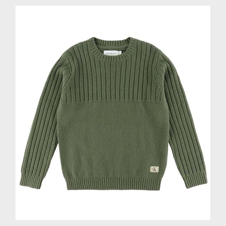 Calvin Klein Bluse - Strik - Dusty Olive