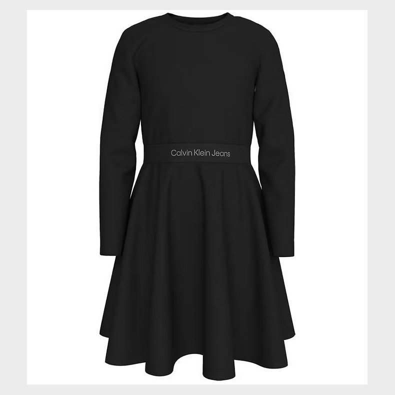 Calvin Klein Kjole - Logo Tape - Sort