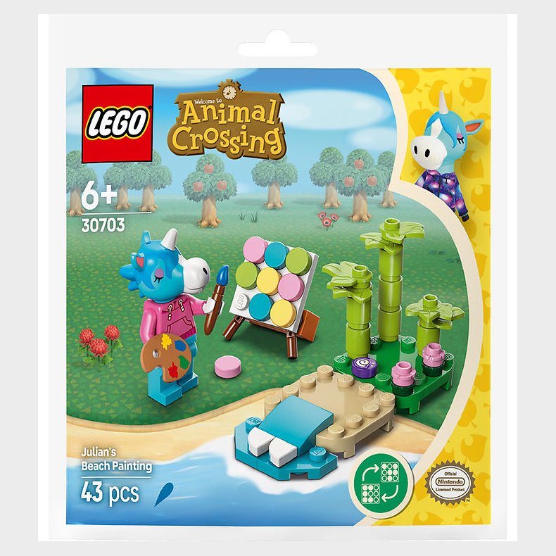LEGO® Animal Crossing - Strandmaleri med Julian 30703 - 43 Dele