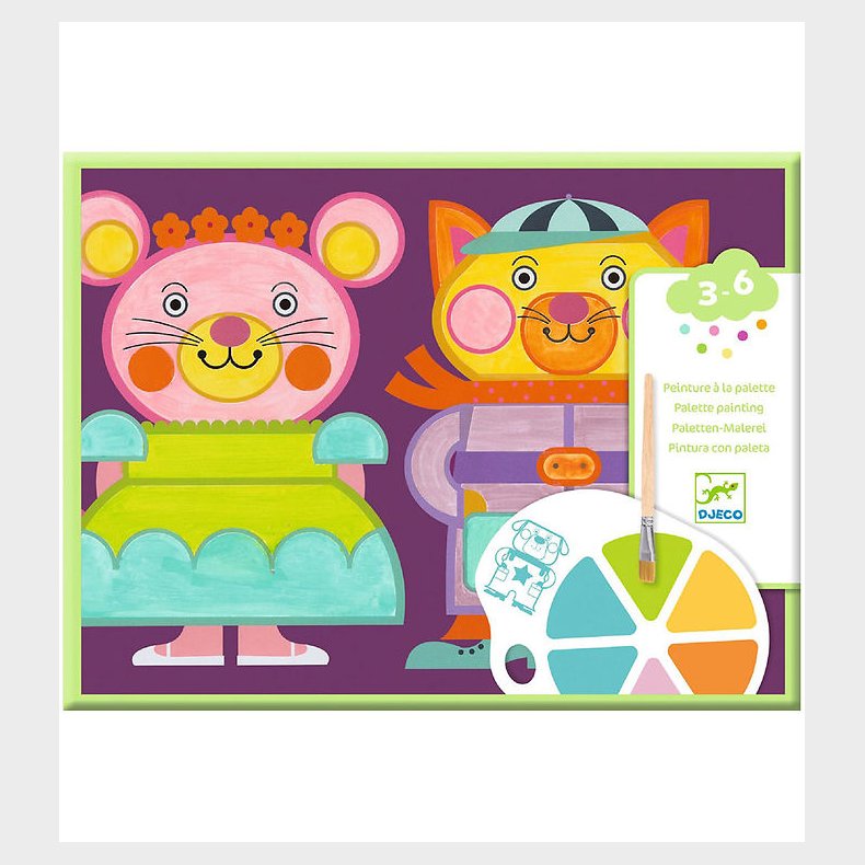 Djeco Farvest - Palette Painting - Chubby Cheeks