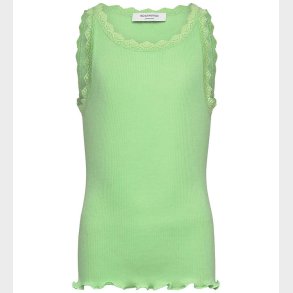 Rosemunde Top - Rib - Modal - Balta - Pistachio Green