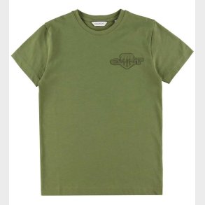 GANT T-shirt - Tonal - Washed Olive