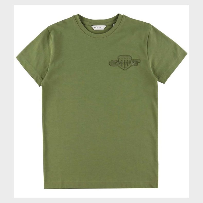 GANT T-shirt - Tonal - Washed Olive