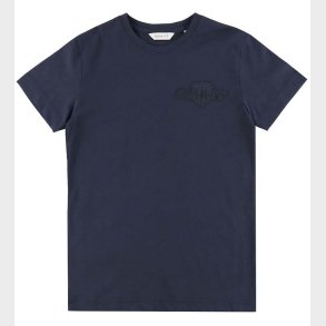GANT T-shirt - Tonal - Evening Blue