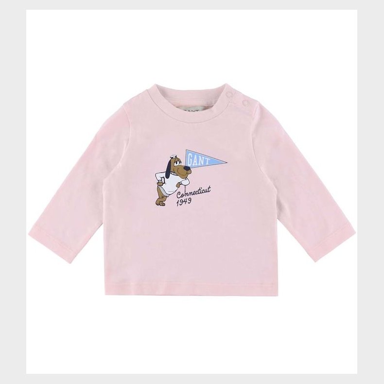 GANT Bluse - Graphic - Salmon