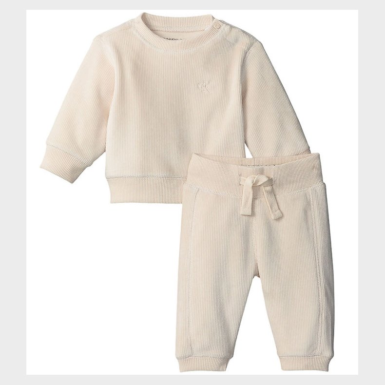 Calvin Klein Gaveske - Velvet Fleece St - Whitecap Gray