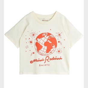 Mini Rodini T-Shirt - Society - Offwhite/Rd