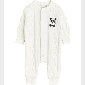 Mini Rodini Heldragt - Strik - Off White m. Panda