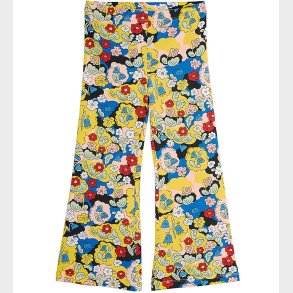 Mini Rodini Bukser - Gul m. Blomster