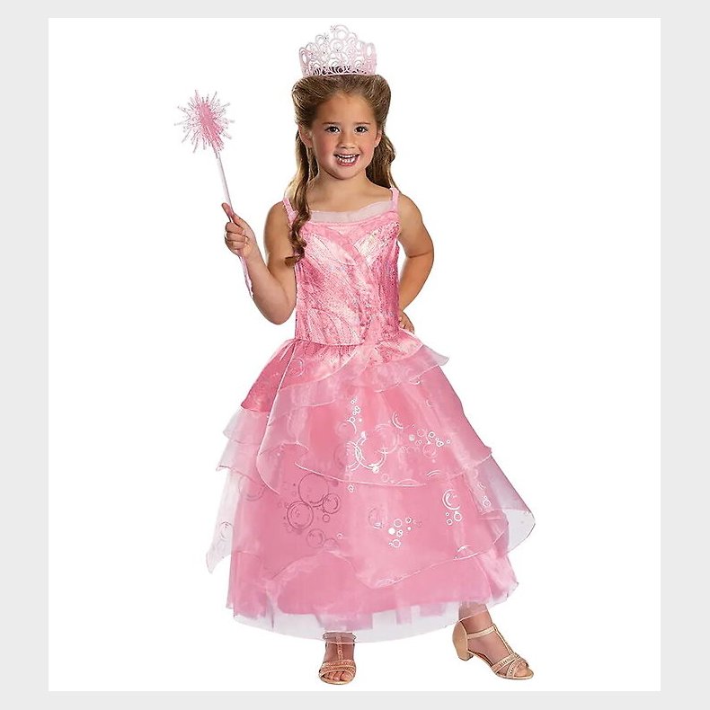 Disguise Udkldning - Glinda Pink Dress Deluxe