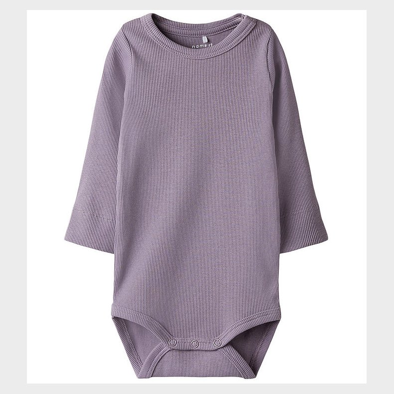 Name It Body l/ - Rib - NbfHelma - Elderberry