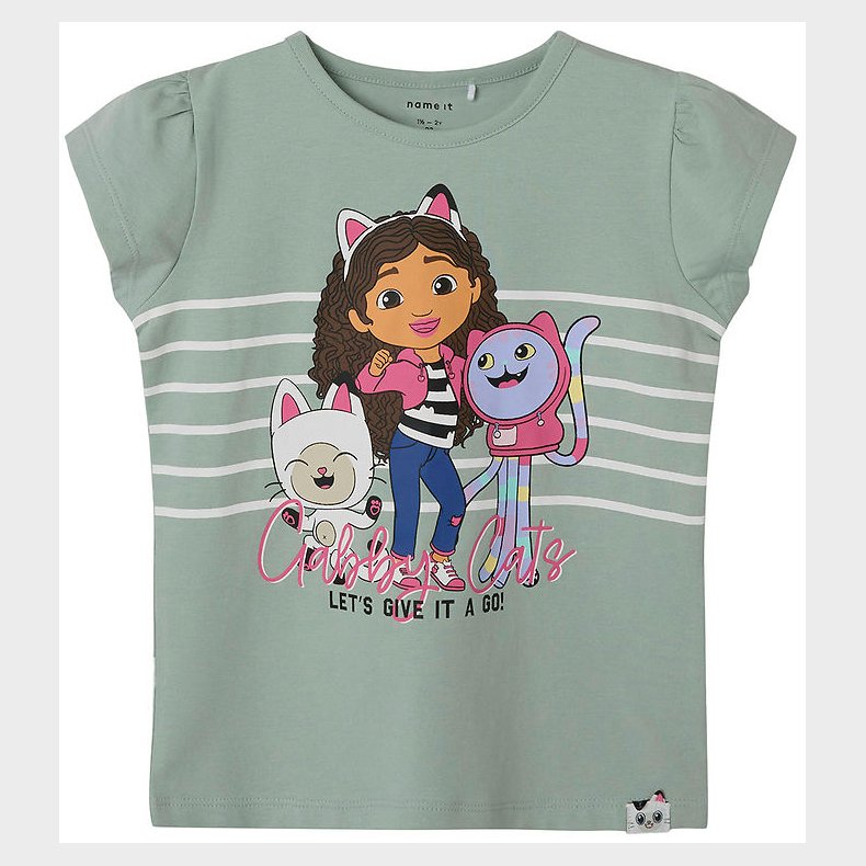 Name It T-shirt - NmfMaria - Gabby - Aqua Gray